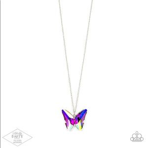 The Social Butterfly Effect Iridescent Necklace